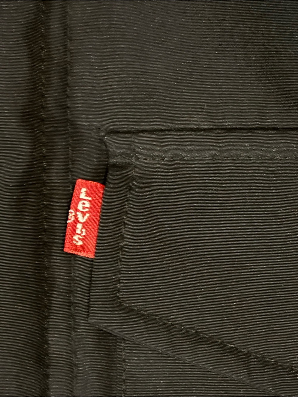 Levi's Black Cargo Pants with Red Tab